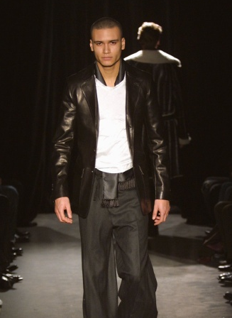 Yves Saint Laurent by Tom Ford - F/W 2002 - Men Collection Leather Tailored Jacket