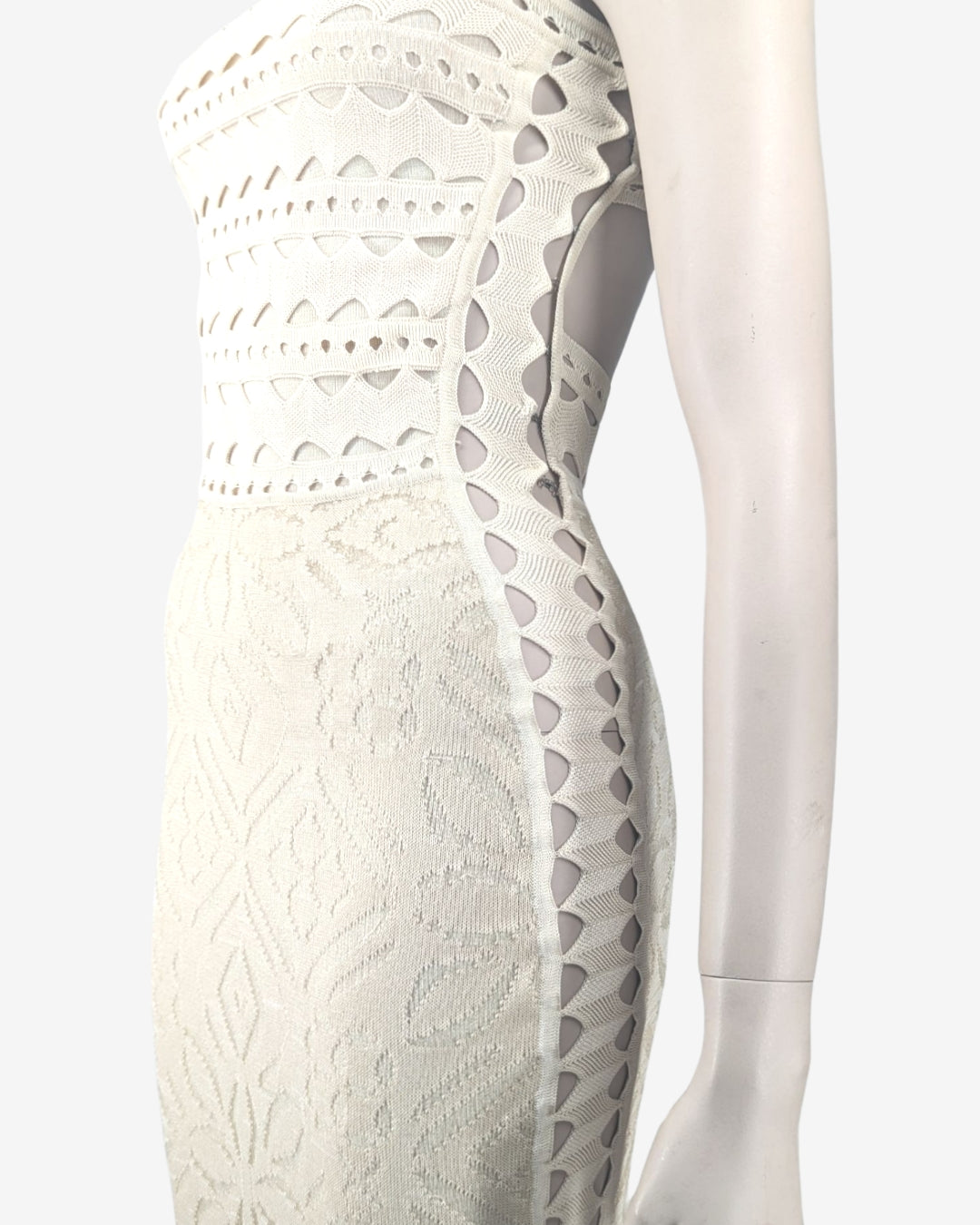 Adam Jones Maxi Cut Out Knit Dress