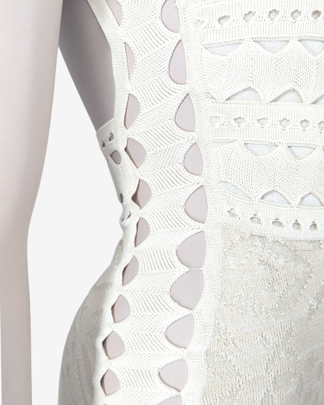 Adam Jones Maxi Cut Out Knit Dress