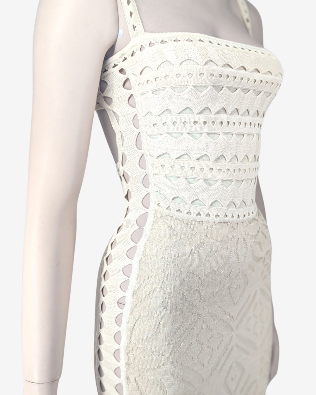 Adam Jones Maxi Cut Out Knit Dress