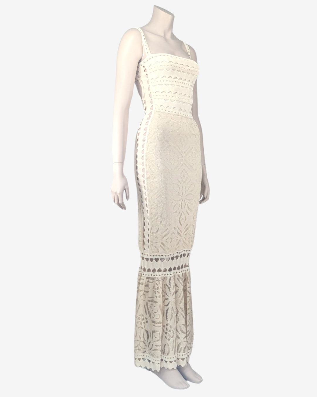 Adam Jones Maxi Cut Out Knit Dress
