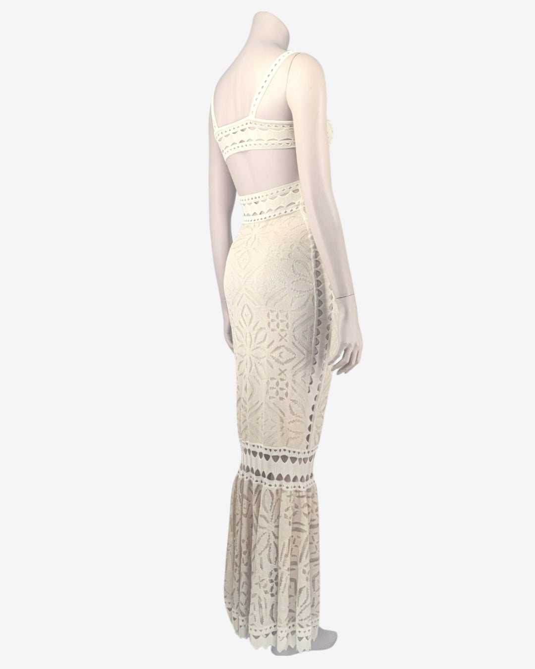 Adam Jones Maxi Cut Out Knit Dress