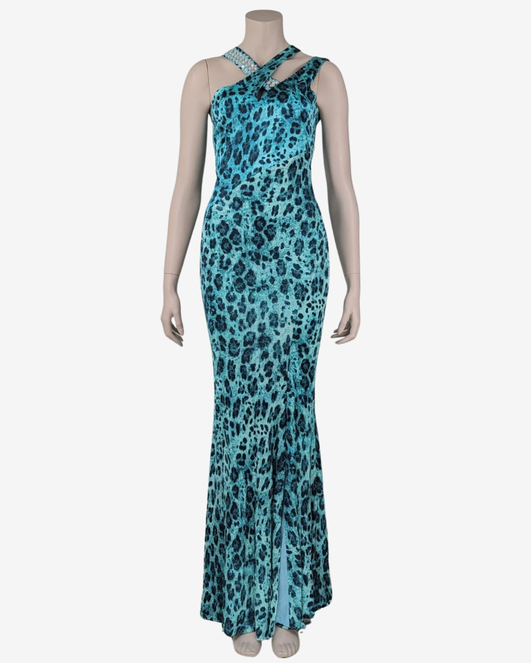 Blumarine Fall 2012 Turqoise Animal Print Dress at SoirVintage SOIR Blumarine Fall 2012 Turqoise Animal Print Dress at SoirVintage SOIR