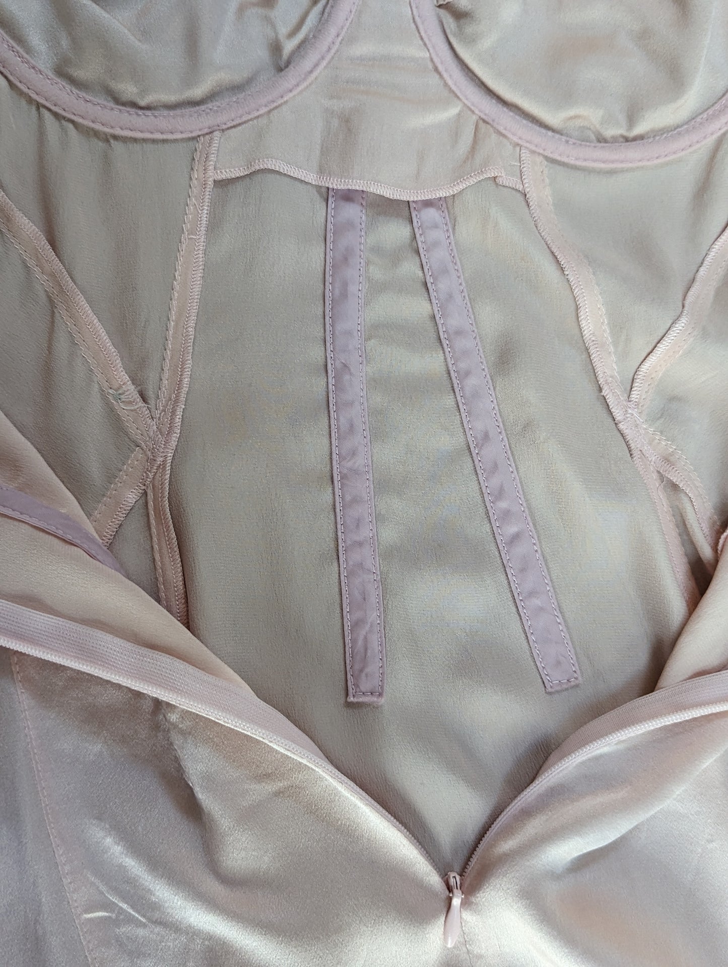 D&G Dolce and Gabbana Silk Corset Dress at SoirVintage