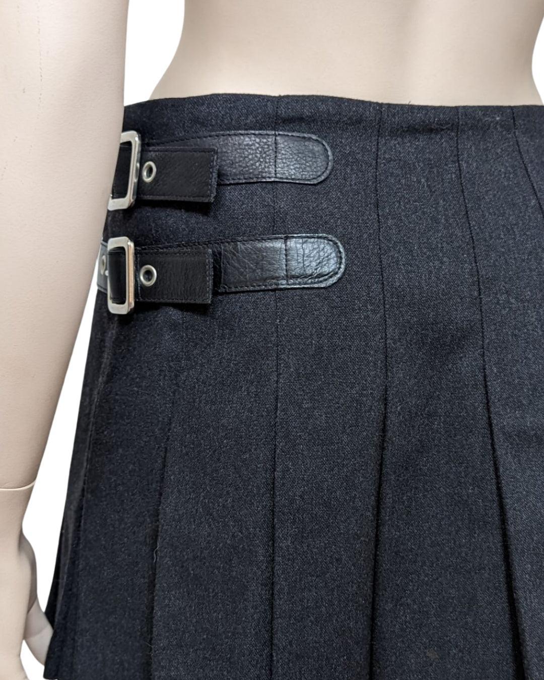 D&G by Dolce & Gabbana Asymetric pleated skirt at Soirvintage