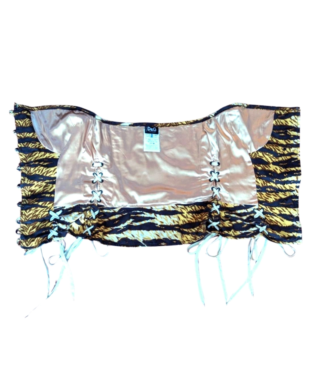 D&G by Dolce and Gabbana Animal Print Bustier