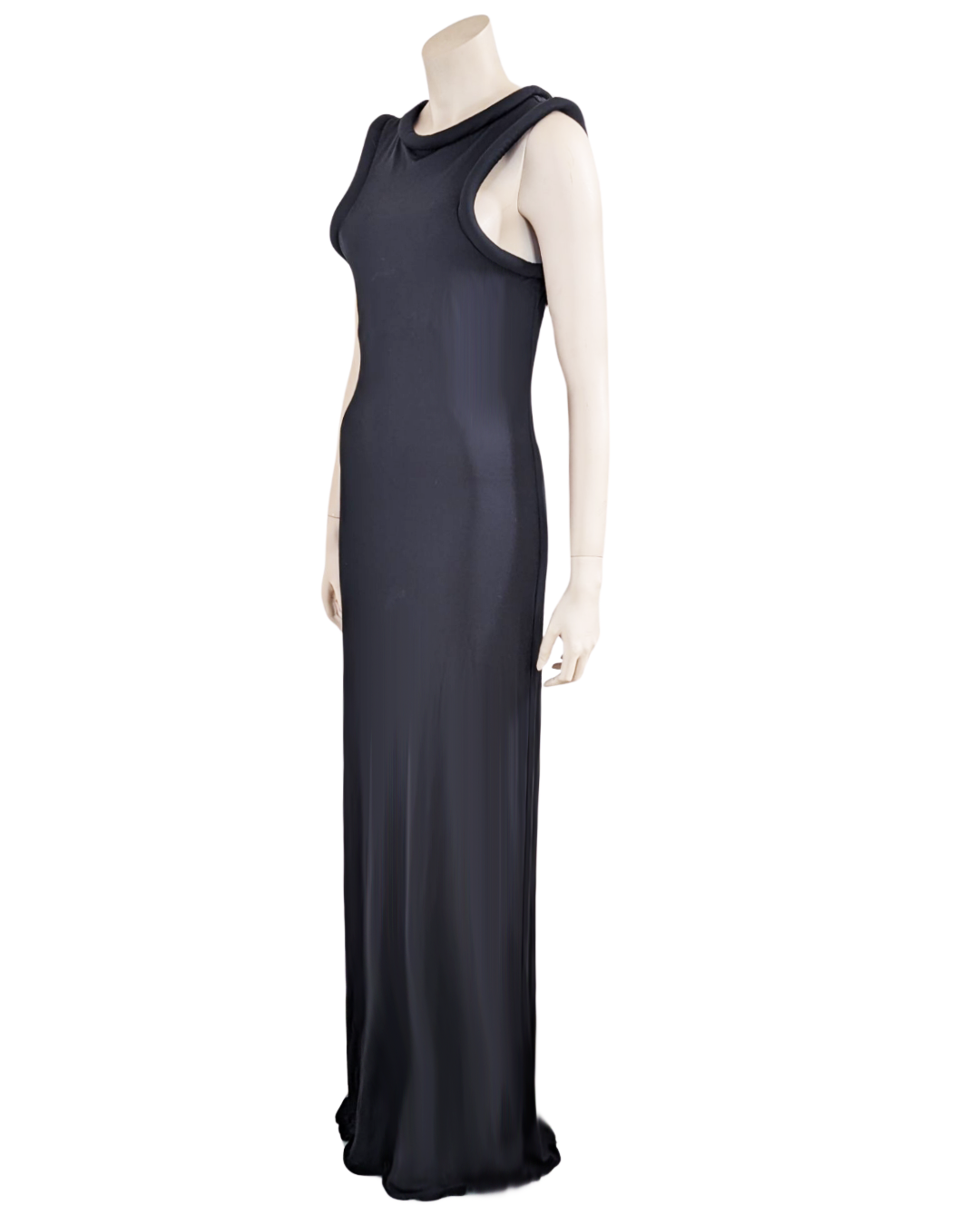 Jean Paul Gaultier Maxi Dress Cuff Collar 1999s at SoirVintage SOIR Jean Paul Gaultier Maxi Dress Cuff Collar 1999s at SoirVintage SOIR