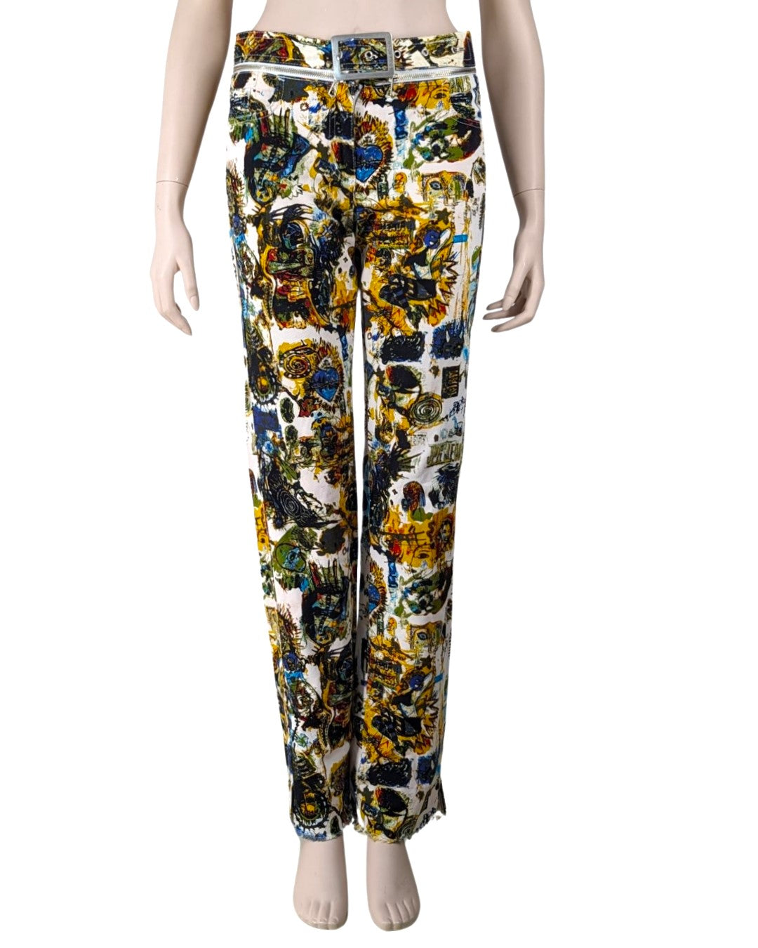 Jean Paul Gaultier Basquiat Print Jeans