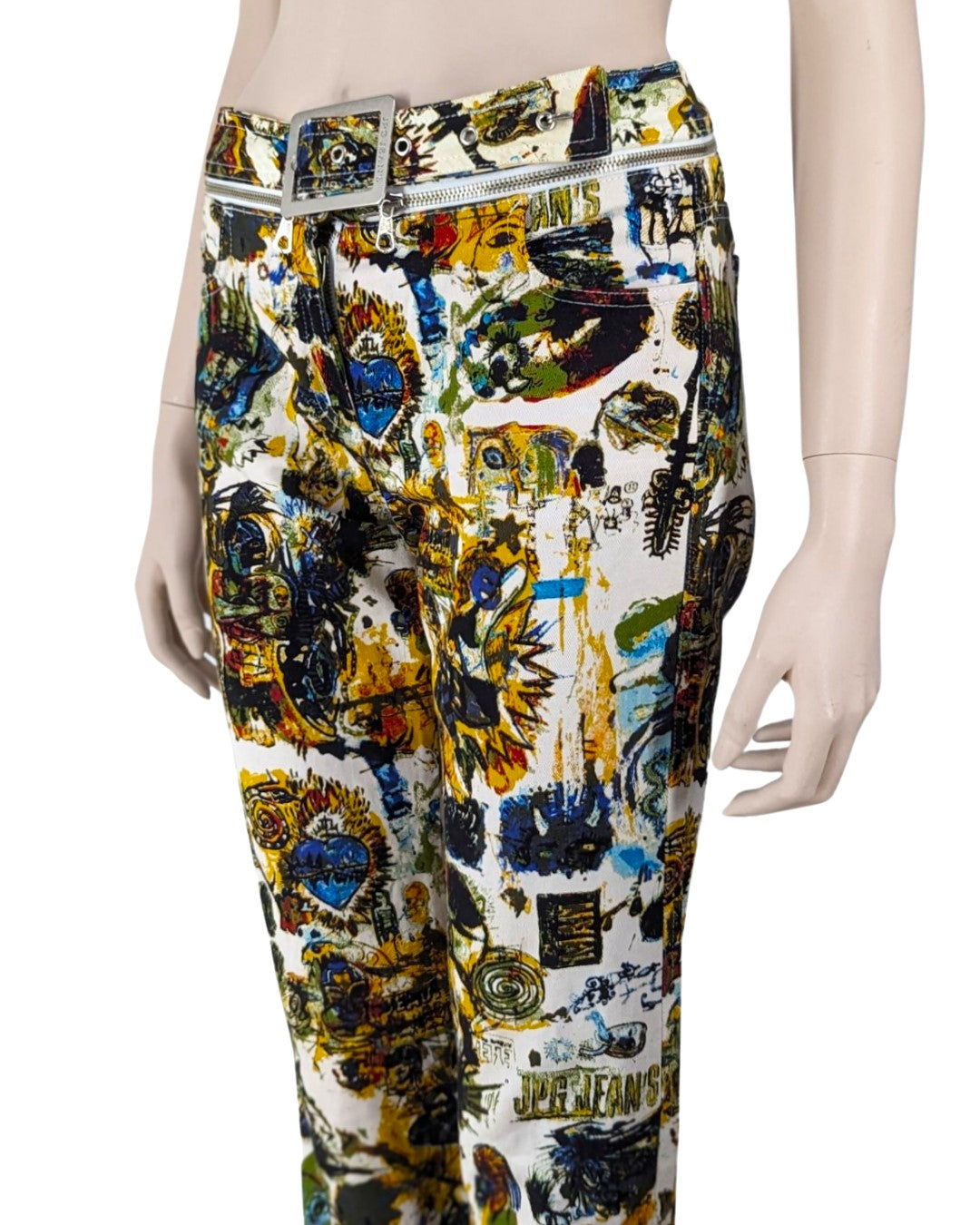 Jean Paul Gaultier Basquiat Print Jeans