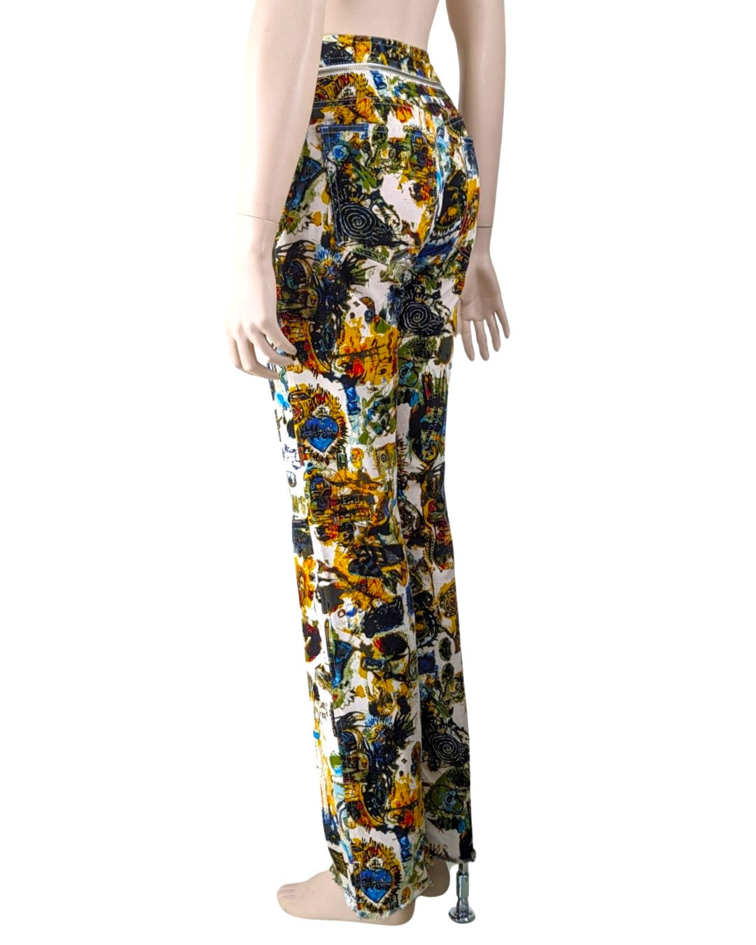 Jean Paul Gaultier Basquiat Print Jeans