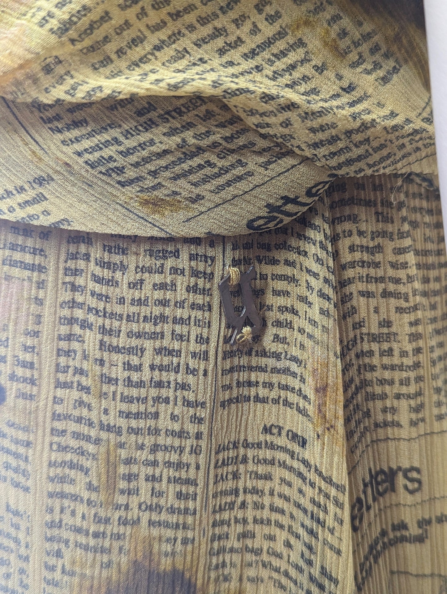 John Galliano Newspaper Silk Mini Dress