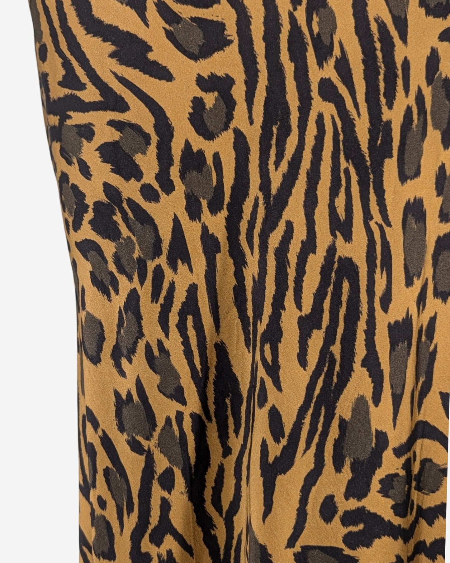 John Galliano S/S 2018 Cheetah Silk Spaghetti Dress