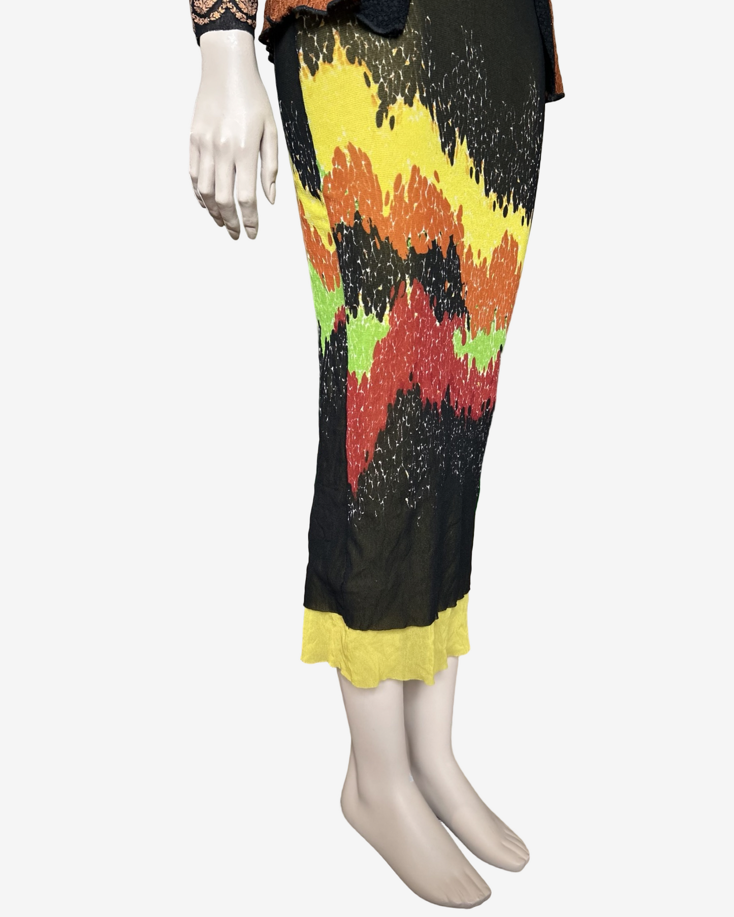 Jean Paul Gaultier S/S 1997 Mesh Patchwork Dress