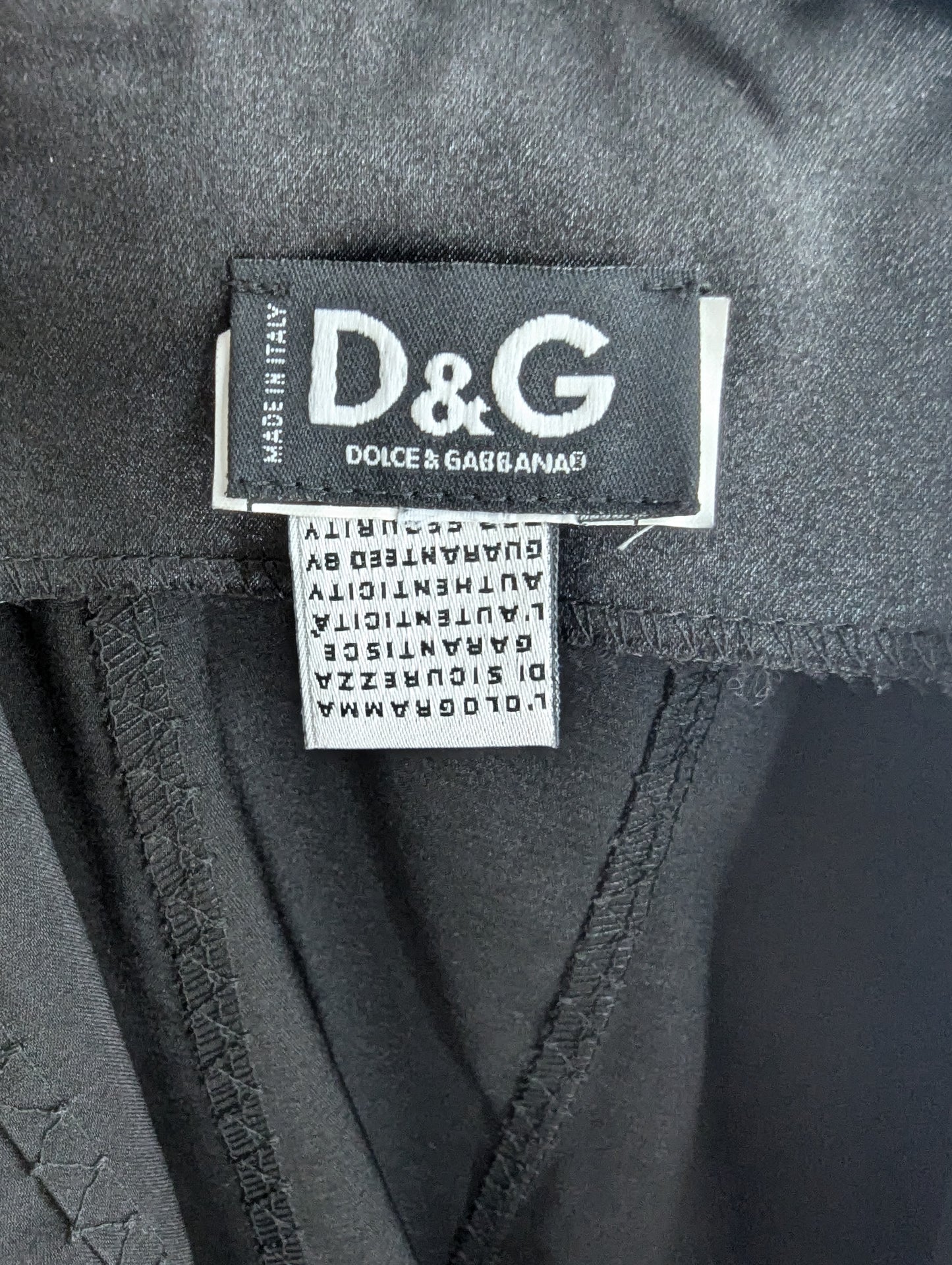 D&G by Dolce & Gabbana F/W 2003 Laces Insert Midi Dress