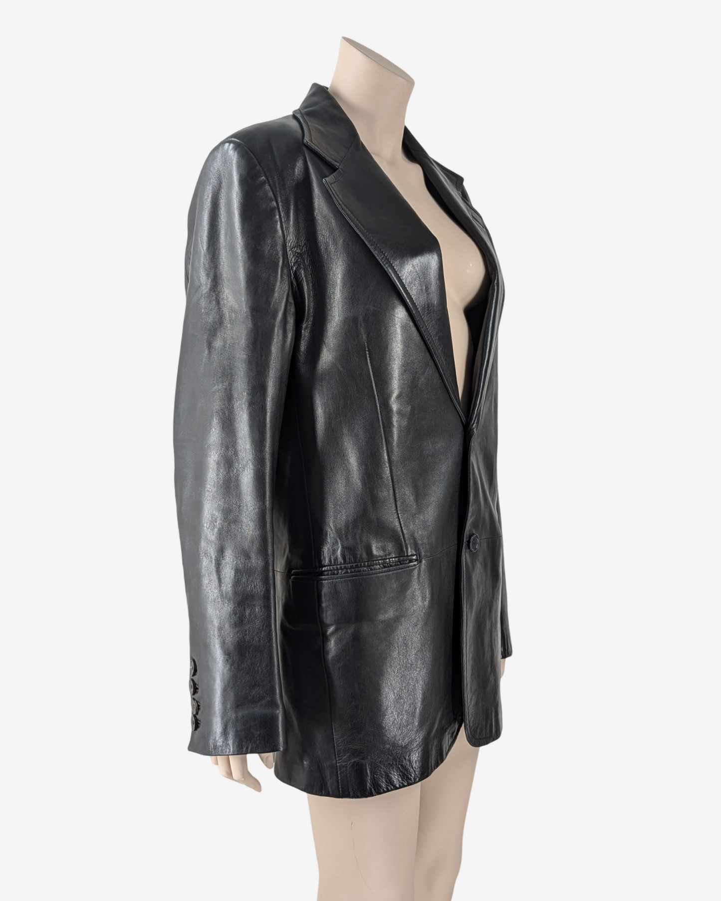 Yves Saint Laurent by Tom Ford F/W 2002 Men Collection Leather Tailored Jacket
