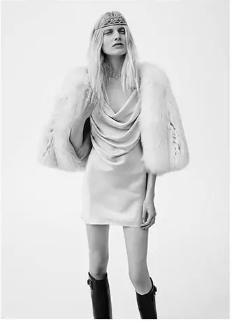 Saint Laurent S/S 2016 Asymmetric Silk Dress by Hedi Slimane