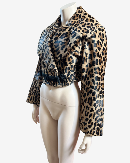 Alaïa 1991 Fur Cheetah Cropped Jacket Runway