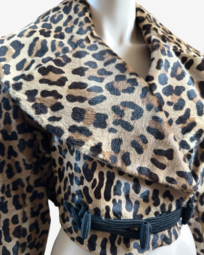 Alaïa 1991 Fur Cheetah Cropped Jacket Runway