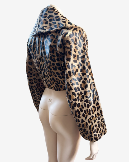 Alaïa 1991 Fur Cheetah Cropped Jacket Runway