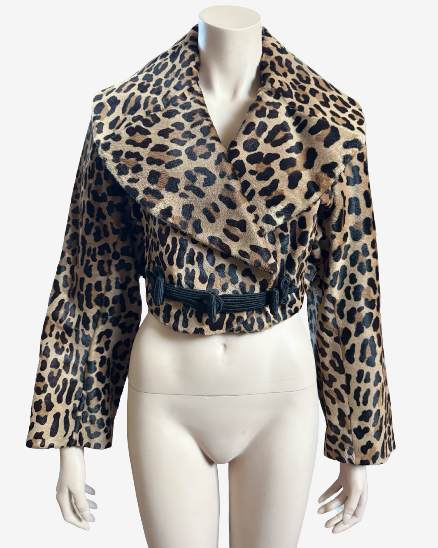 Alaïa 1991 Fur Cheetah Cropped Jacket Runway