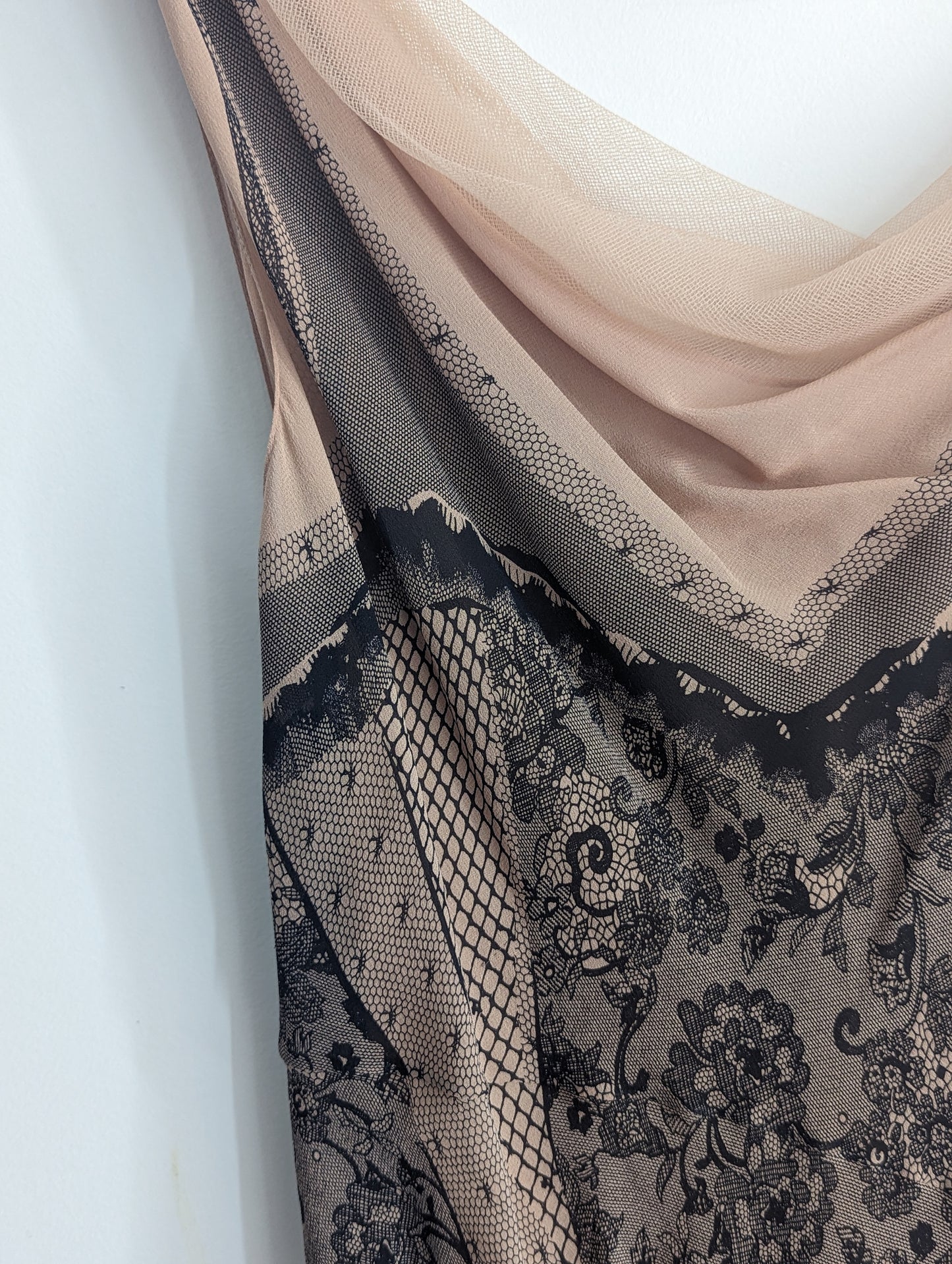 Christian Dior Trompe-l'oeil Print Silk Dress Spring 2006 Runway