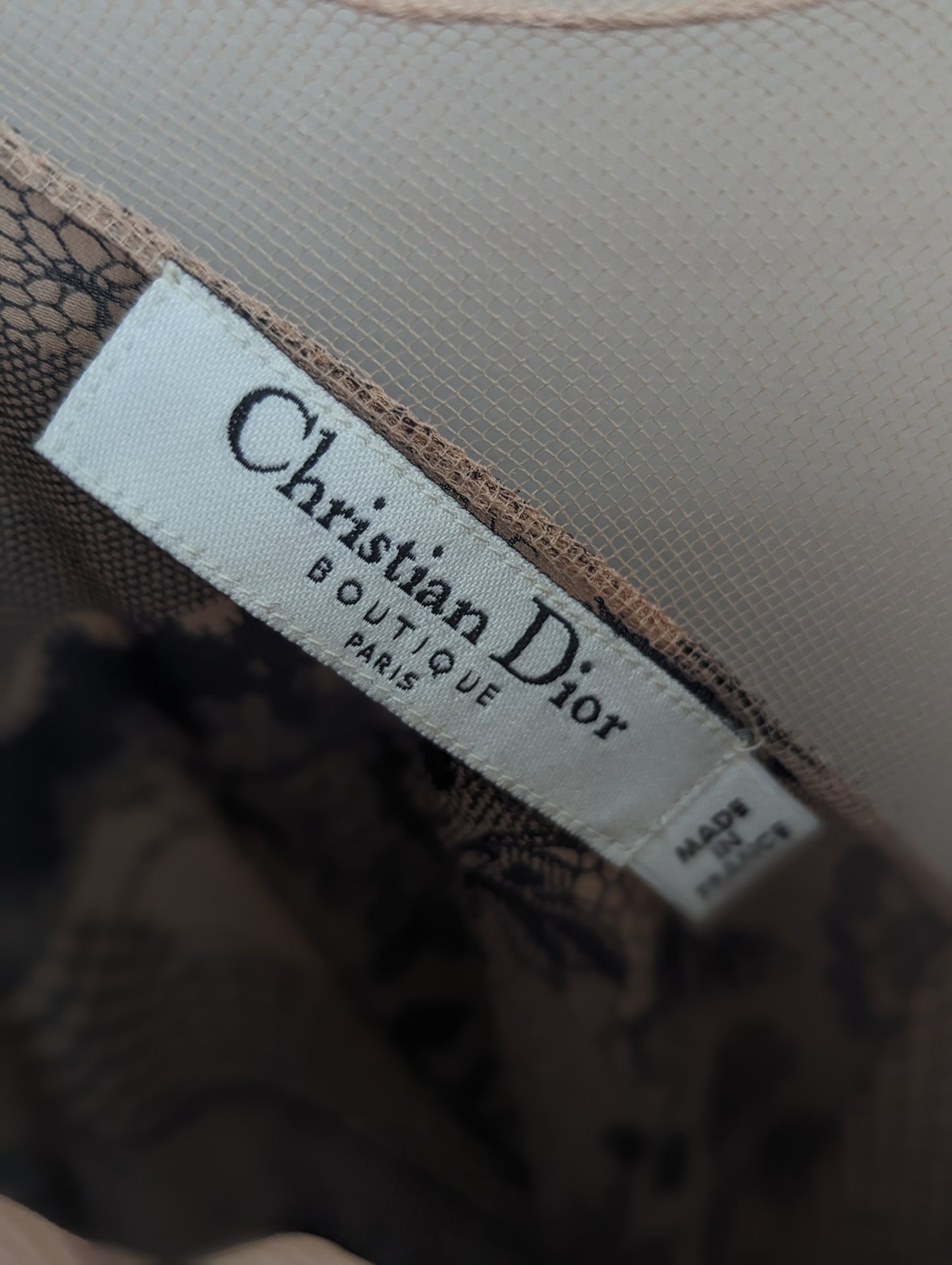 Christian Dior Trompe-l'oeil Print Silk Dress Spring 2006 Runway