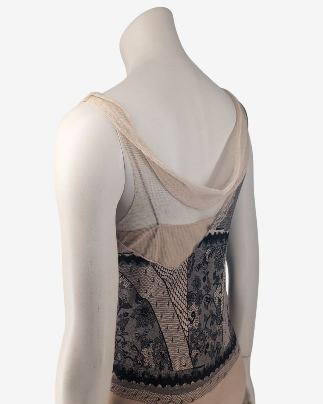 Christian Dior Trompe-l'oeil Print Silk Dress Spring 2006 Runway