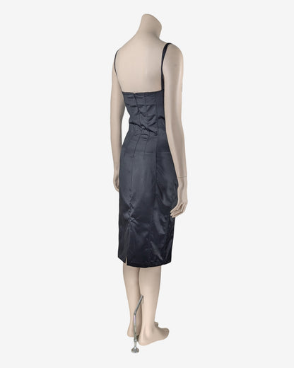 D&G by Dolce & Gabbana Fall Winter 2003 Laces Insert Midi Dress