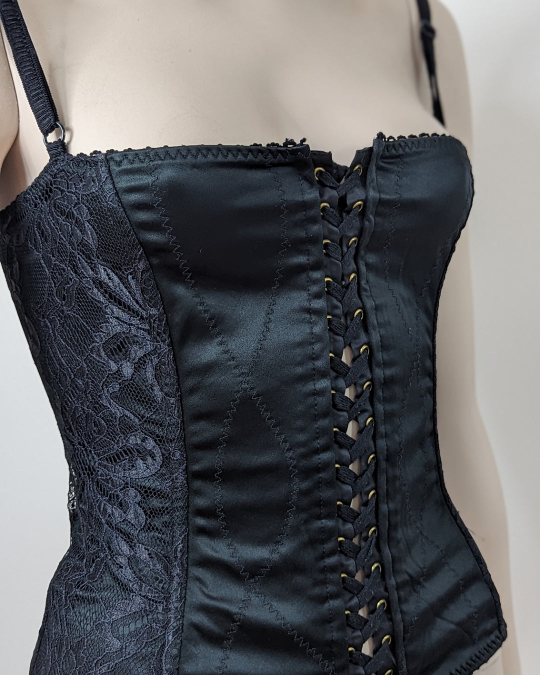 Dolce & Gabbana D&G satin bustier at Soir Vintage
