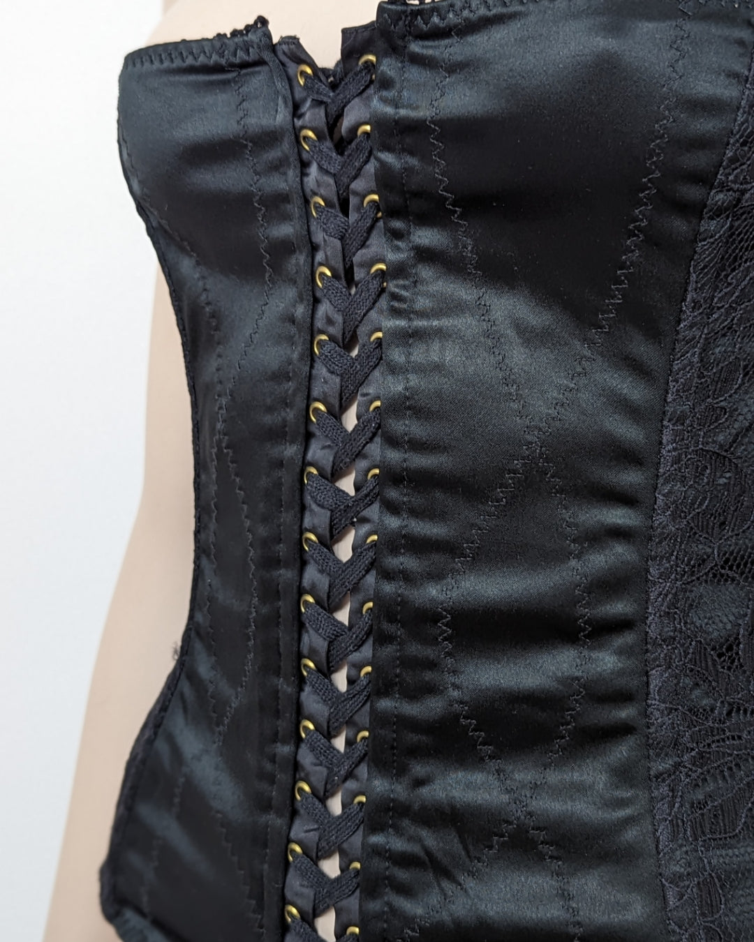 Dolce & Gabbana D&G satin bustier at Soir Vintage