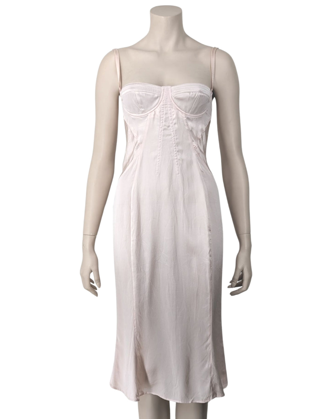 D&G Dolce and Gabbana Silk Corset Dress at SoirVintage