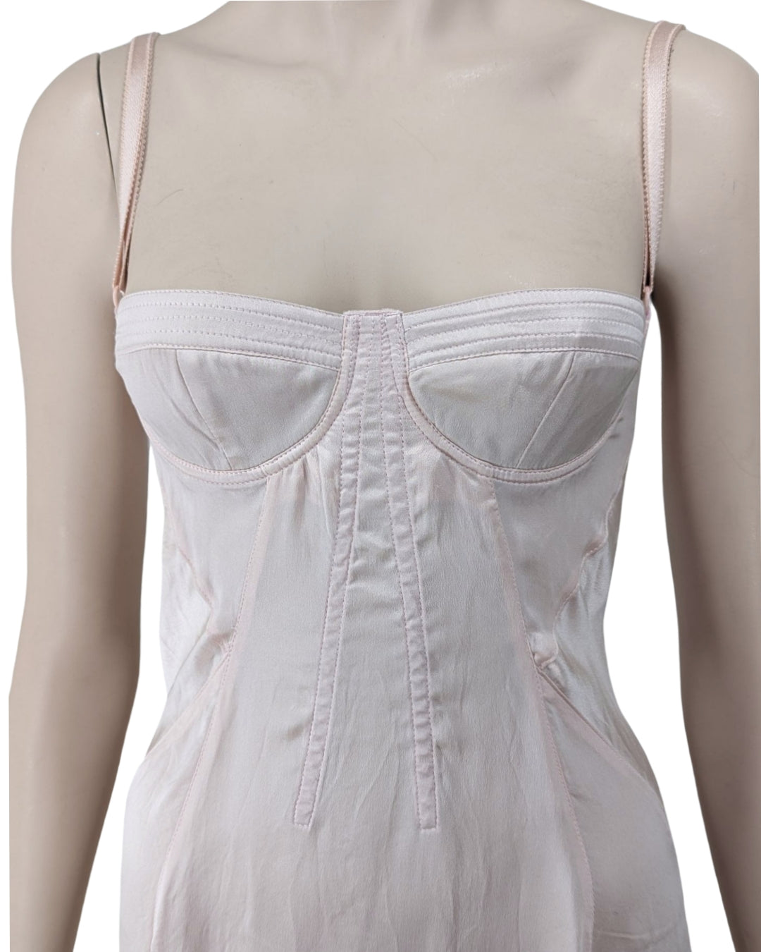 D&G Dolce and Gabbana Silk Corset Dress at SoirVintage