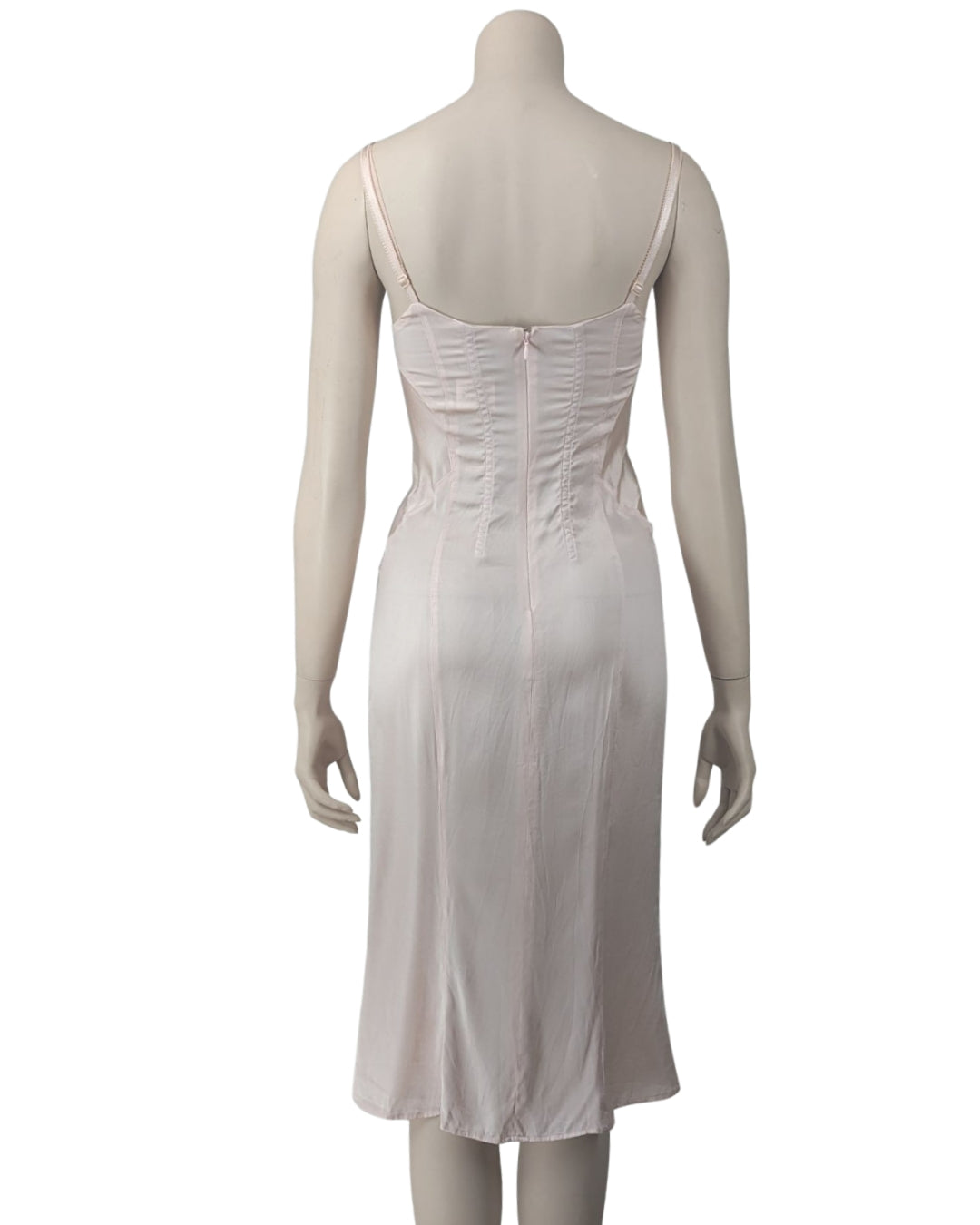 D&G Dolce and Gabbana Silk Corset Dress at SoirVintage