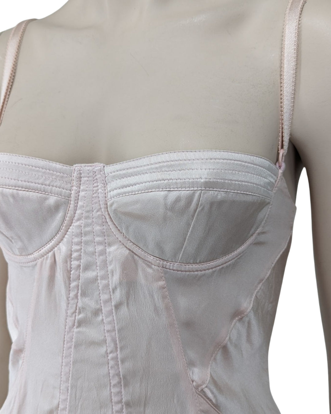 D&G Dolce and Gabbana Silk Corset Dress at SoirVintage