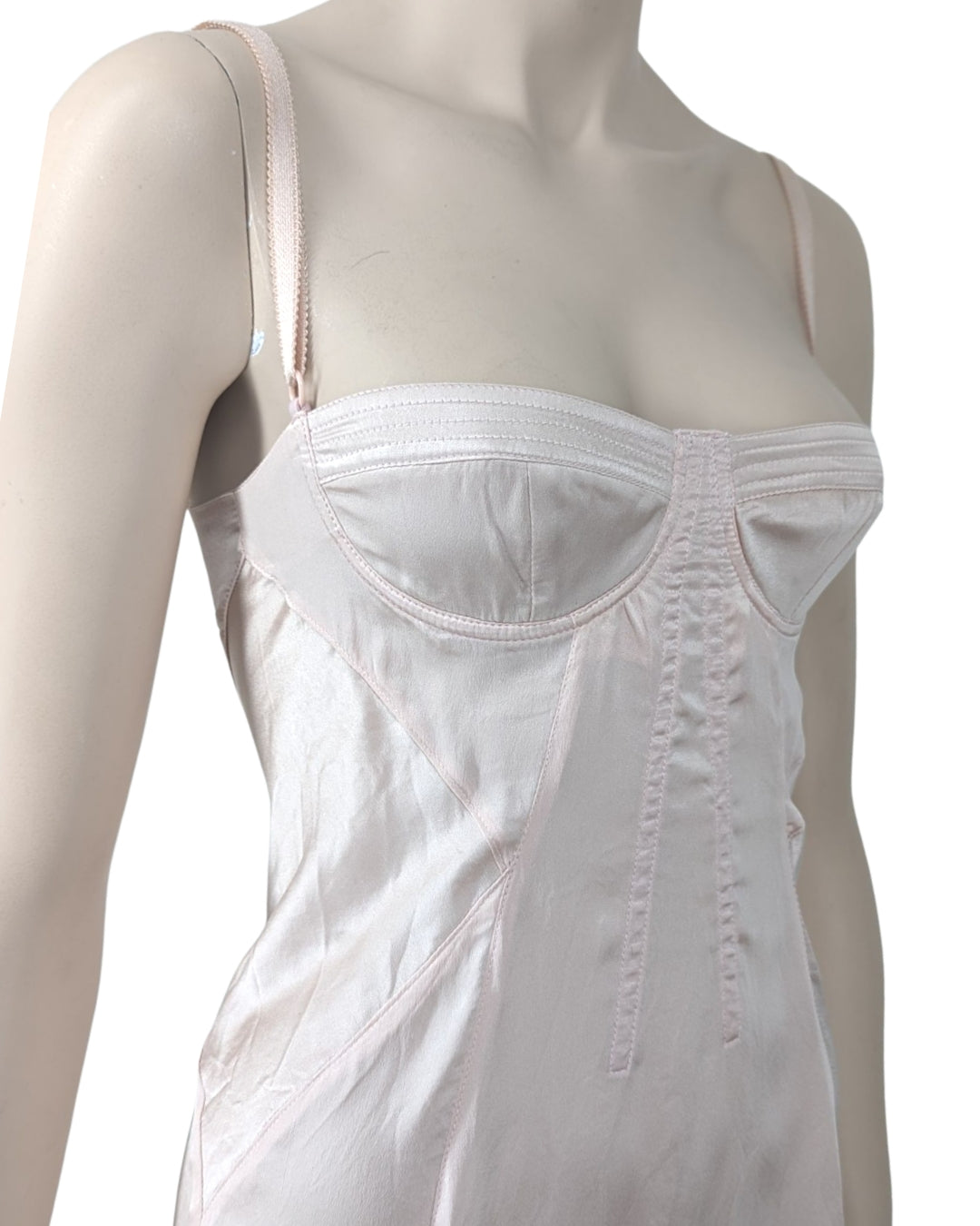 D&G Dolce and Gabbana Silk Corset Dress at SoirVintage