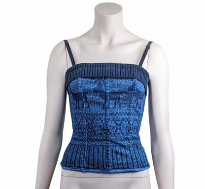 D&G Dolce and Gabanna Fall 2010 Denim Bustier at SoirVintage