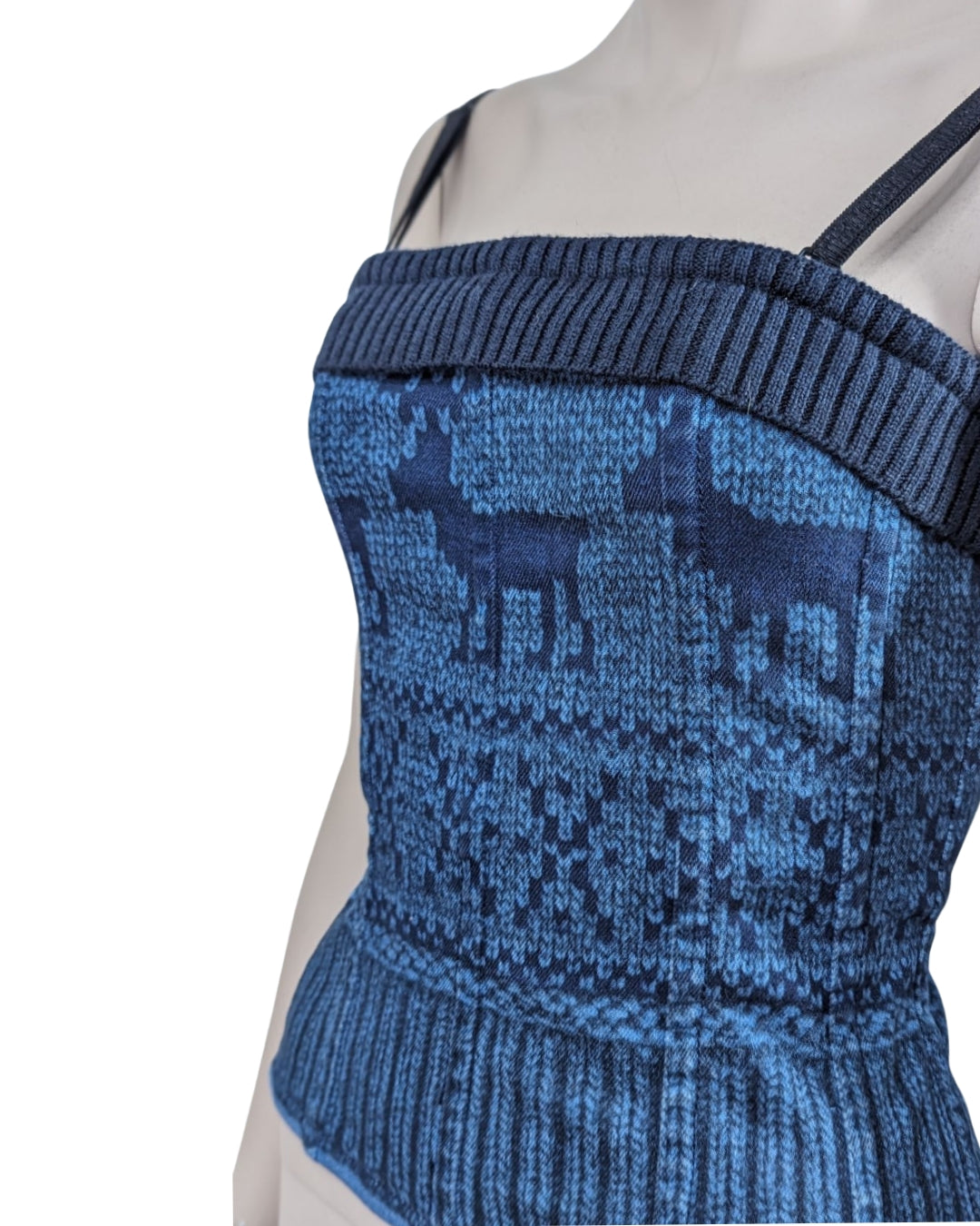D&G Dolce and Gabanna Fall 2010 Denim Bustier at SoirVintage