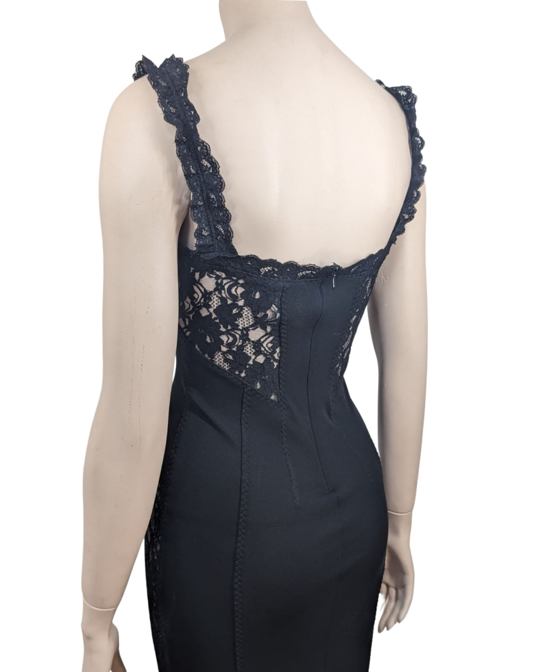 D&G by Dolce&Gabbana Fall Winter 2003 Laces Insert Midi Dress