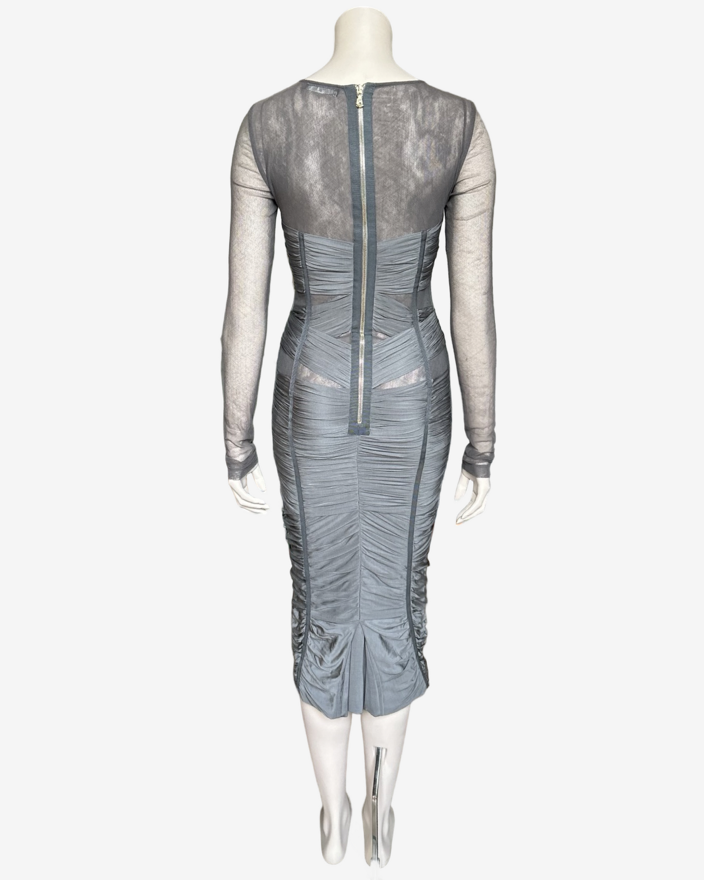 Dolce Gabbana SS2007 Runway Corset Grey Dress