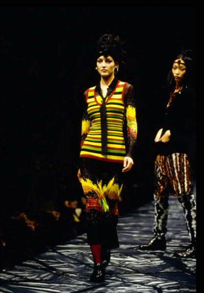 Jean Paul Gaultier S/S 1997 Mesh Patchwork Dress