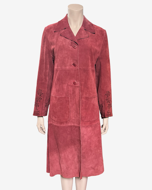 Vintage 70s Rosewood Suede leather Jacket