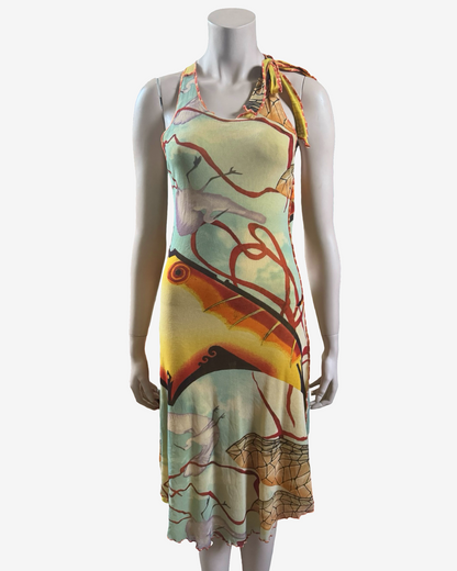 Jean Paul Gaultier SS 2005 Salvator Dali Mesh Dress