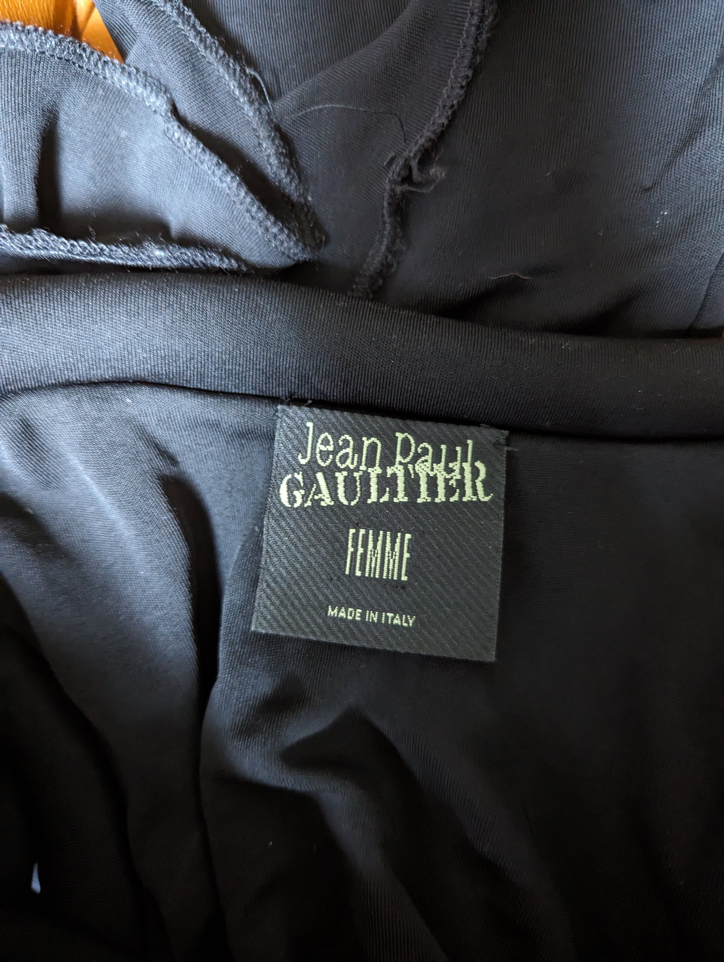 Jean Paul Gaultier Maxi Padded Trim Dress 1995s
