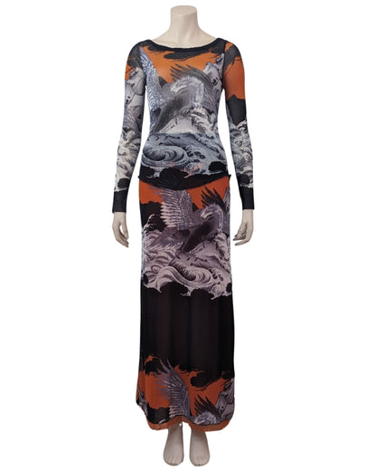 Jean Paul Gaultier Soleil Hokusai Wave and Eagle Mesh Set
