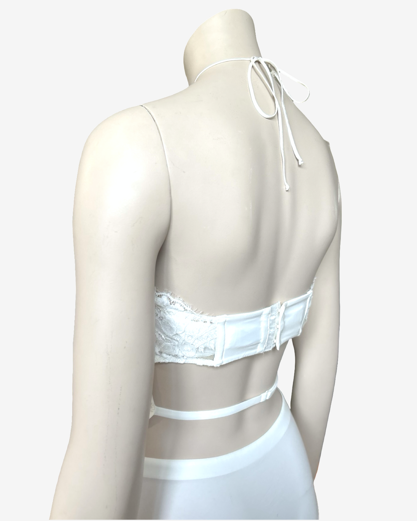 La Perla White Body Laces