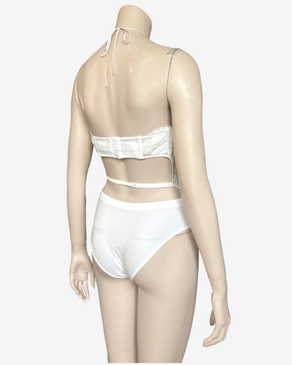 La Perla White Body Laces