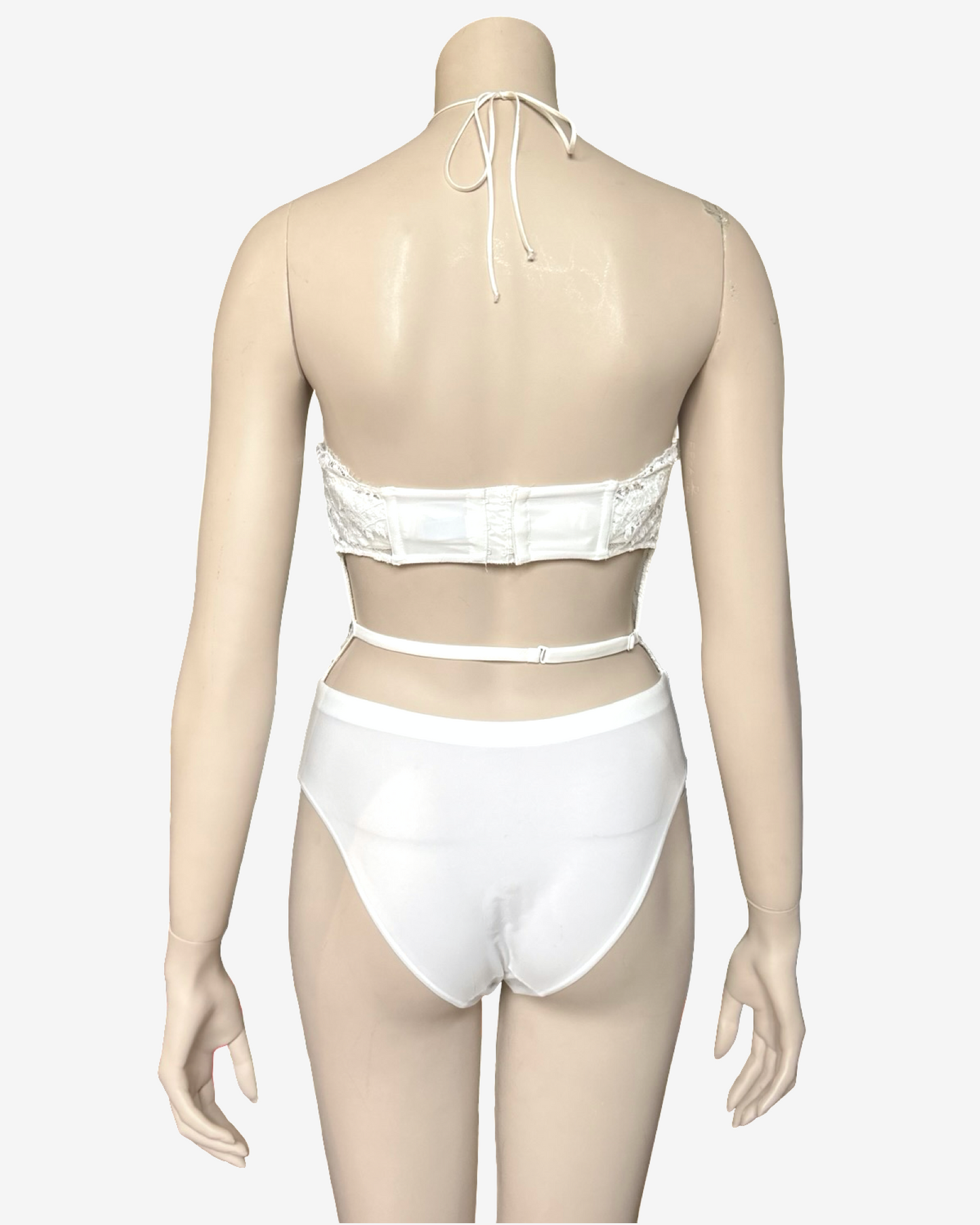 La Perla White Body Laces