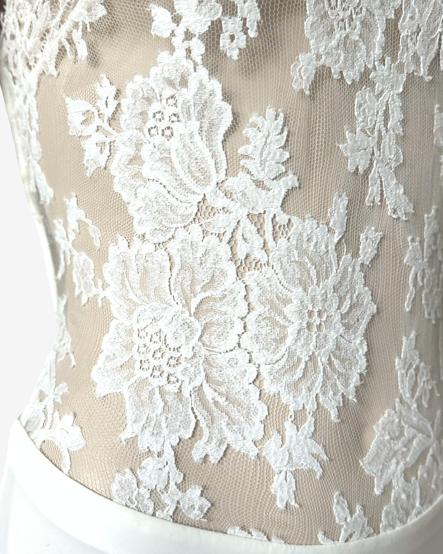 La Perla White Body Laces