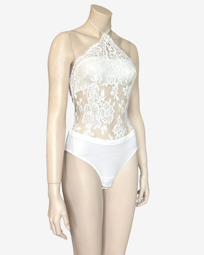 La Perla White Body Laces