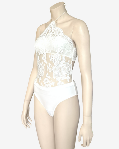 La Perla White Body Laces